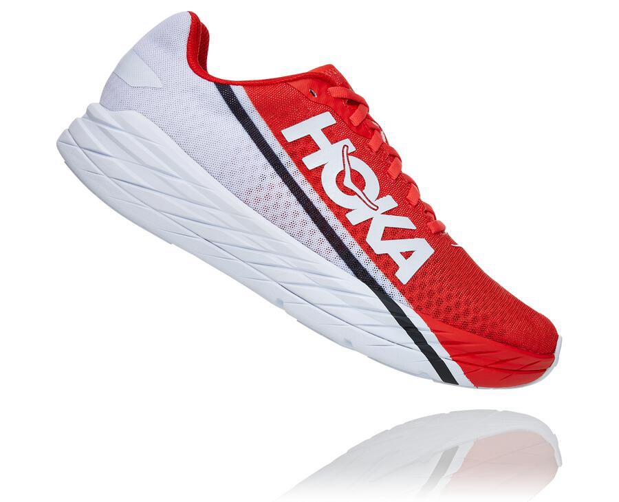 Tenis Hoka One One Feminino Vermelhas/Branco - Rocket X - 738-BIVAHD